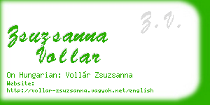 zsuzsanna vollar business card